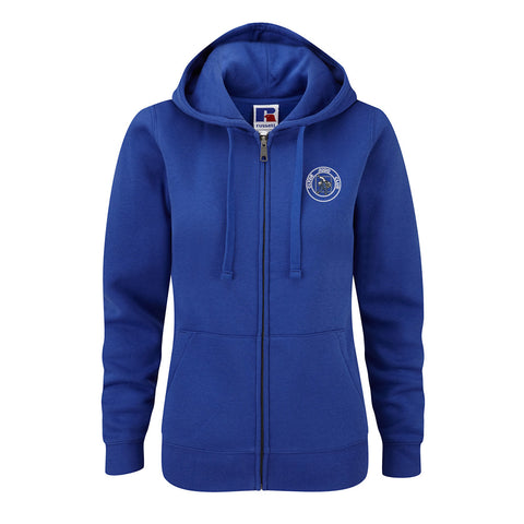 Clyde Judo Club Ladies Zipped Hoody Royal Blue