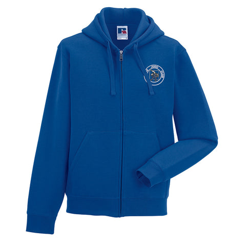 Clyde Judo Club Unisex Zipped Hoody Royal Blue
