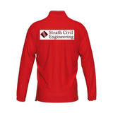 Dingwall Football Club Under 16s Quarter Zip Top Red (Strath Civil)