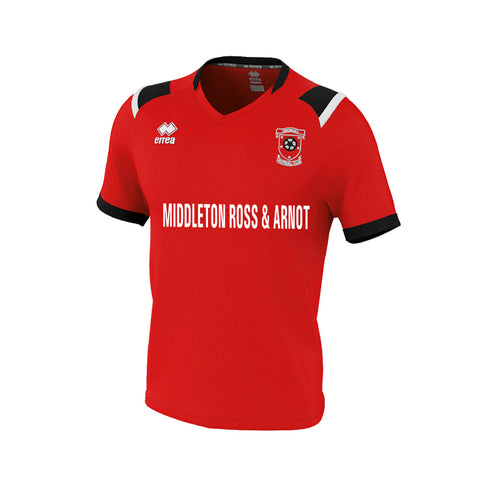 Dingwall Football Club (MIDDLETON ROSS) Youth Lucas Shirt Red/Black/White